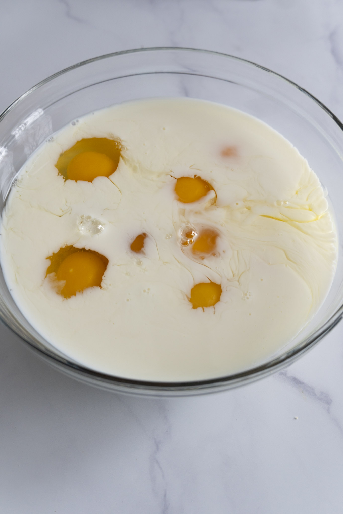 Eggs & Milk In A Bowl