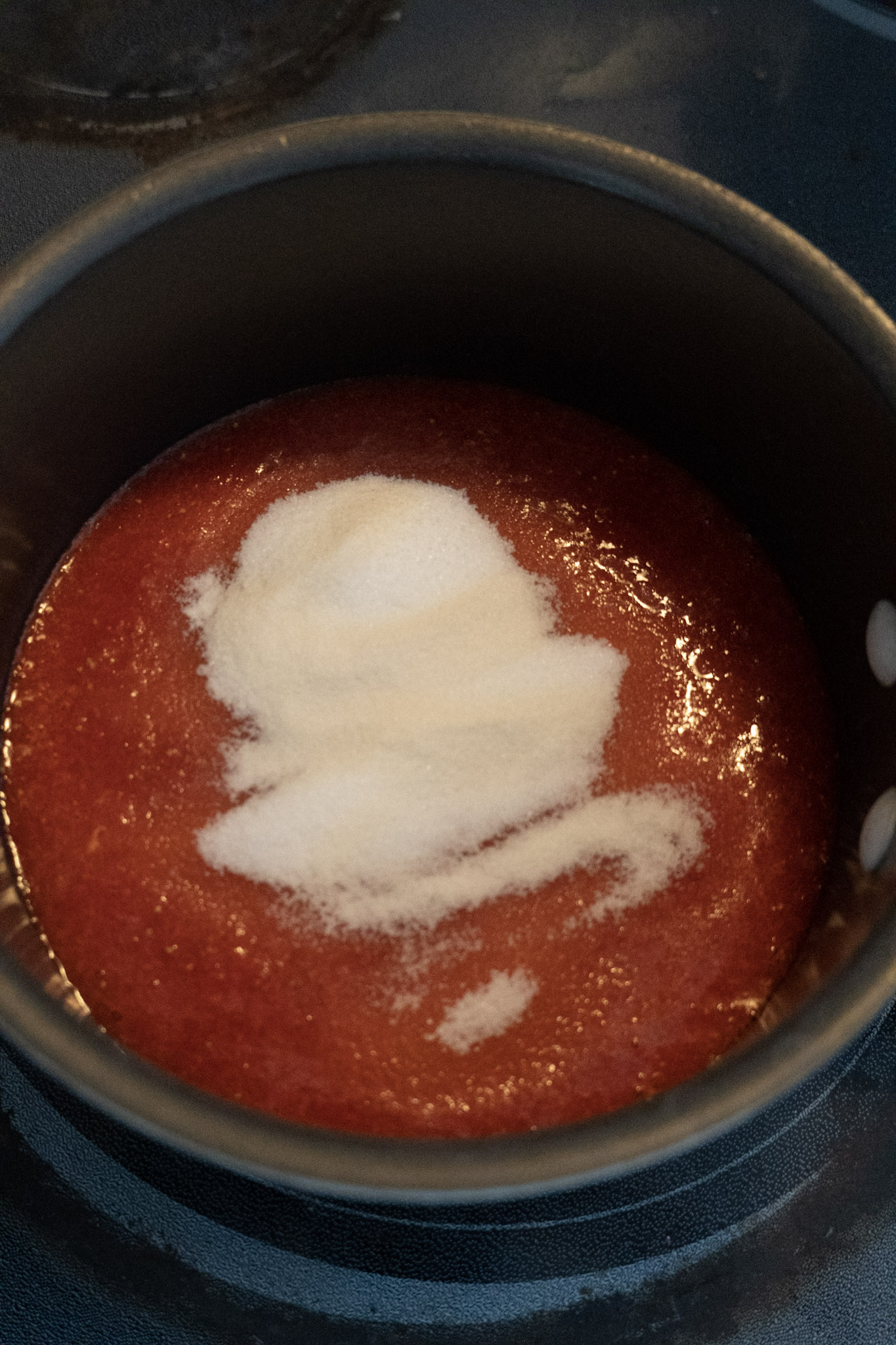 Making Strawberry Sauce