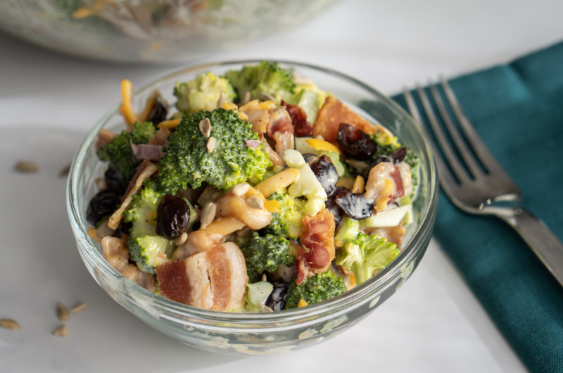 Broccoli Cheddar Bacon Salad