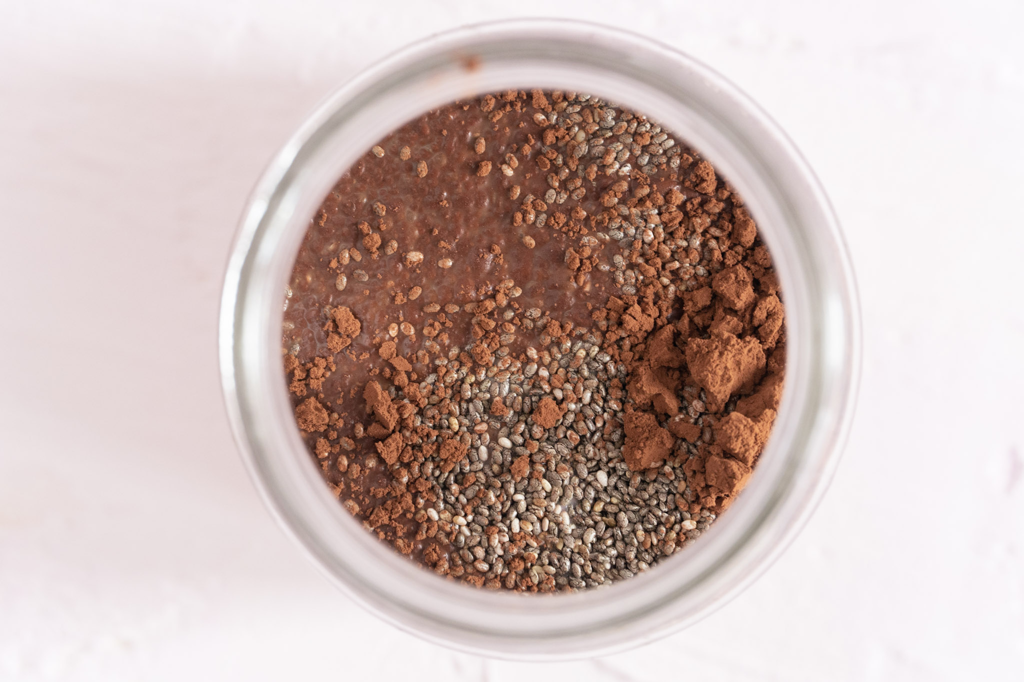 Top view of jar