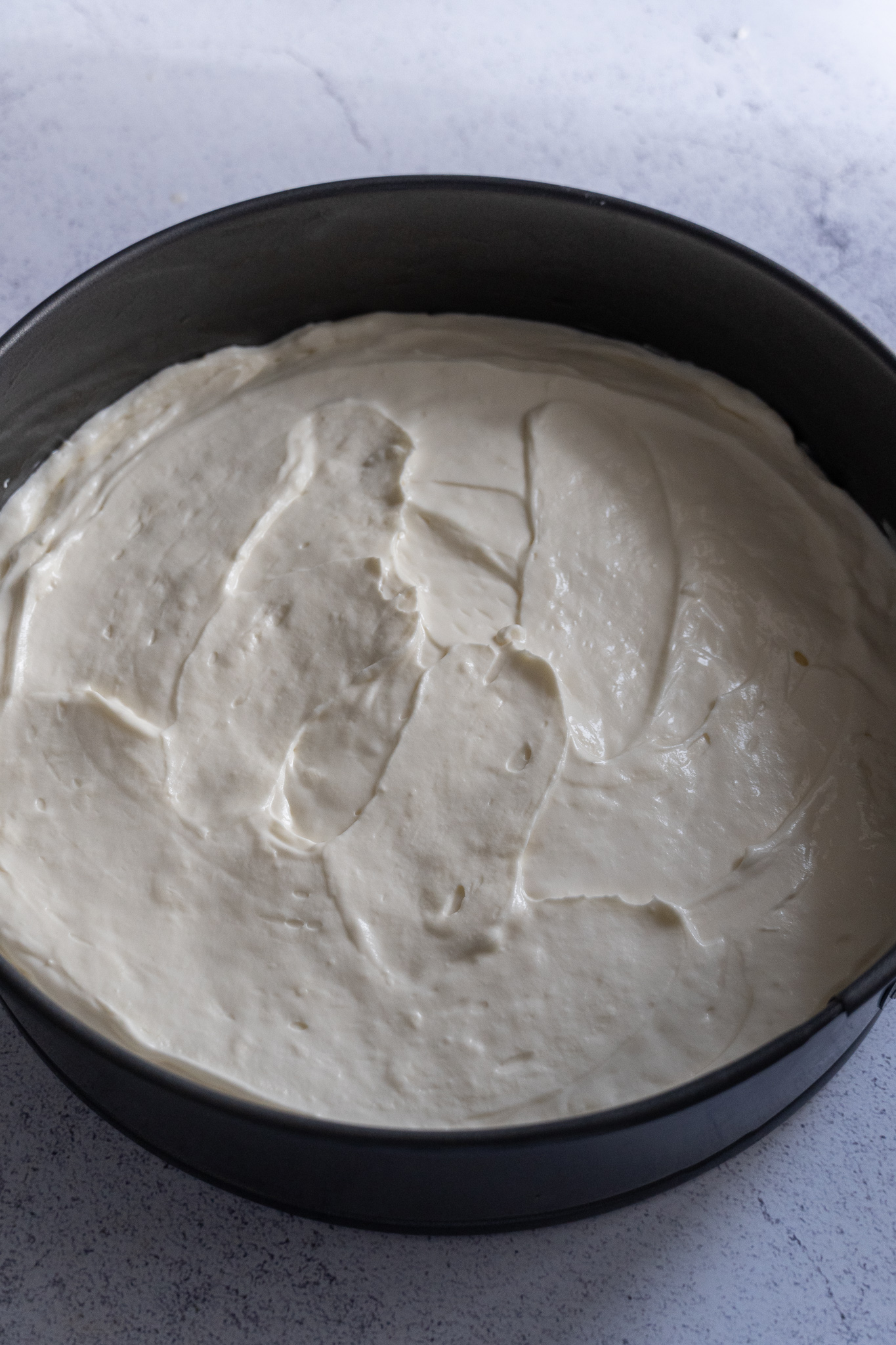 Cheesecake base layer