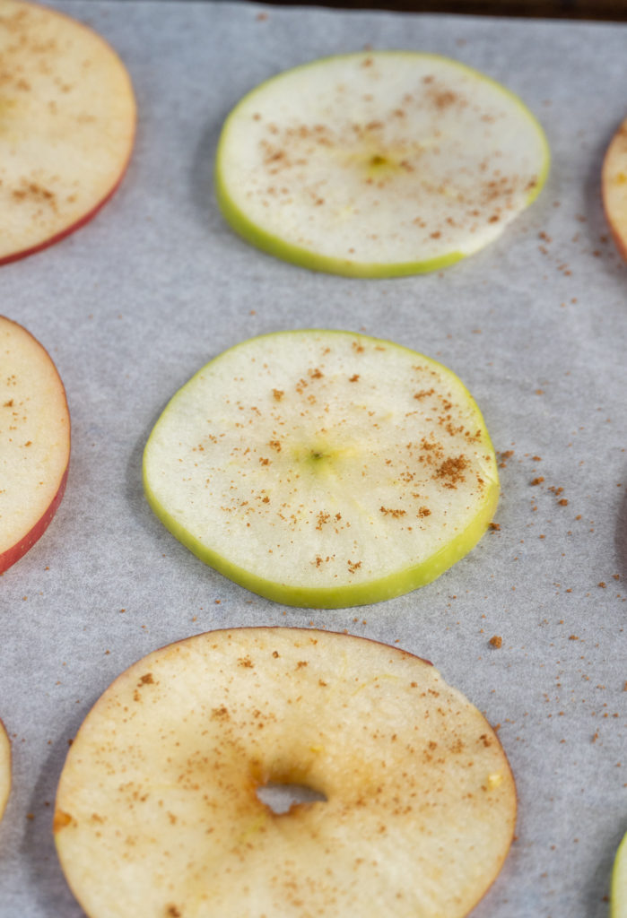 Sliced Apples On Pan