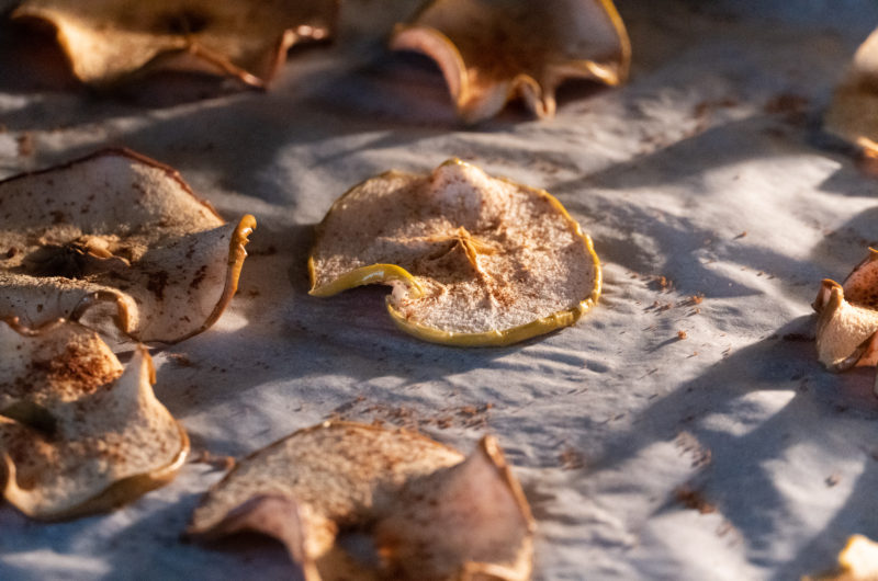 Oven Dried Apple Chips