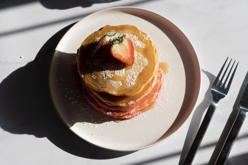 Pink Ombre Pancakes