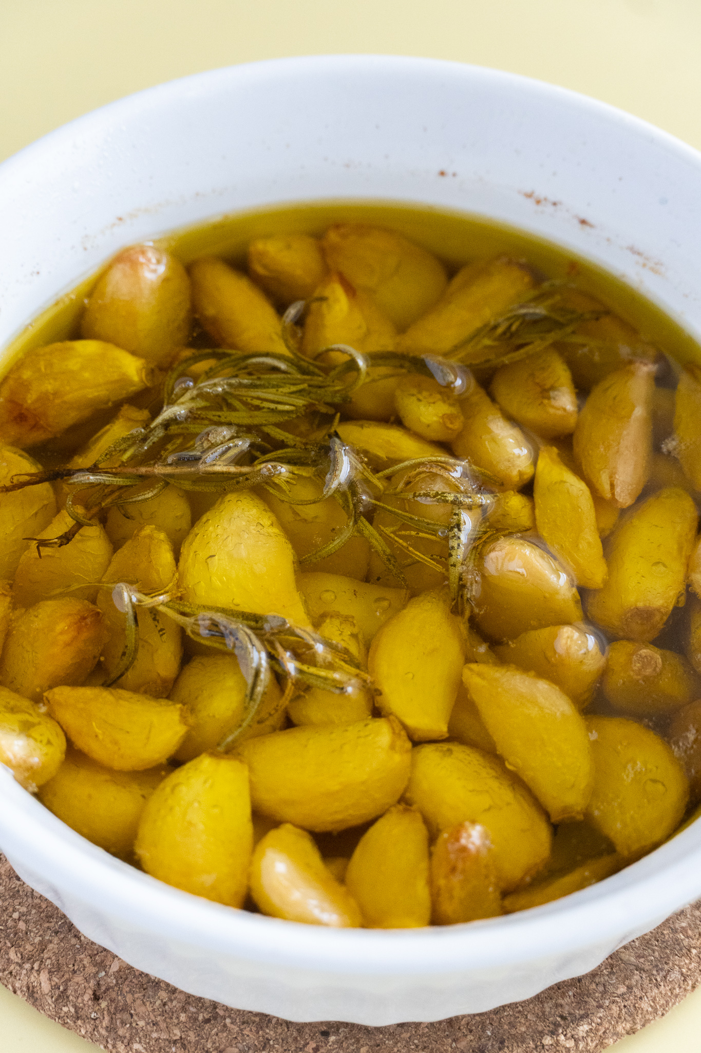 Garlic Confit out of the oven