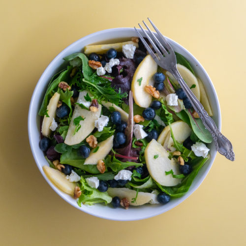 Blueberry Apple Walnut Salad