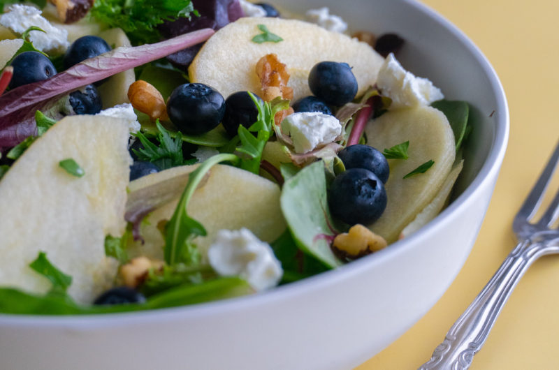 Blueberry Apple Walnut Salad