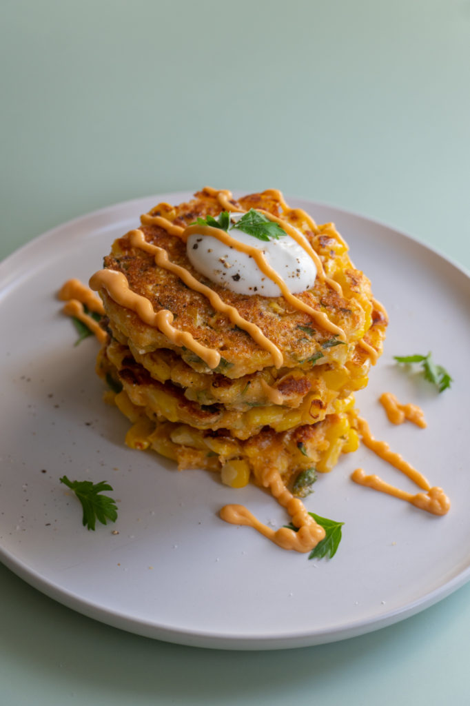 Cheesy Corn Fritter