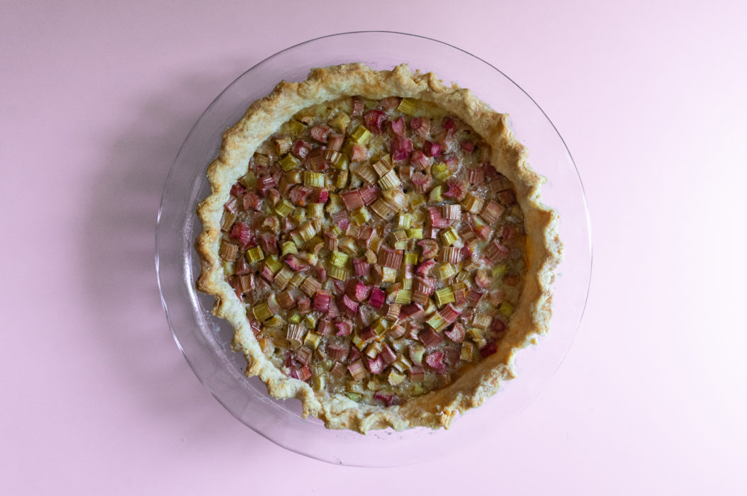 Spiced Rhubarb Pie Spiced Rhubarb Pie