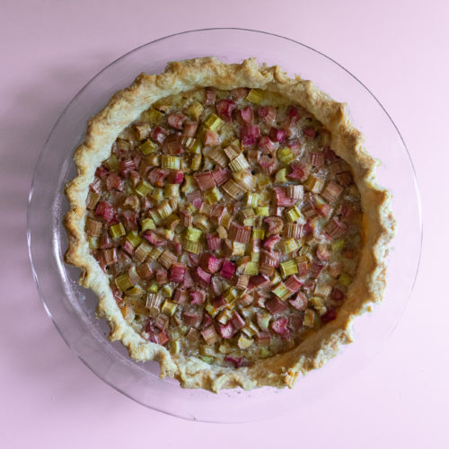 Spiced Rhubarb Pie