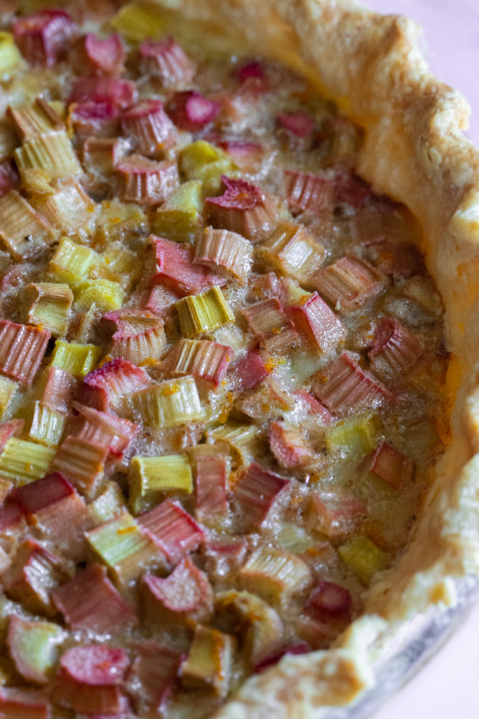 Spiced Rhubarb Pie