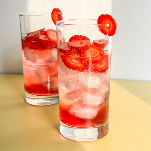 Canada Day Strawberry Cran Soda