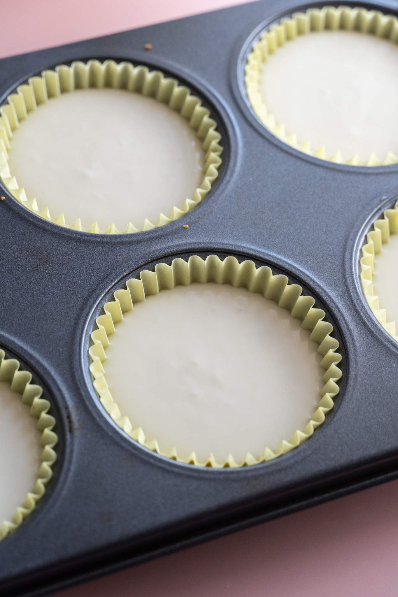 Mini Cheesecake Before Baked