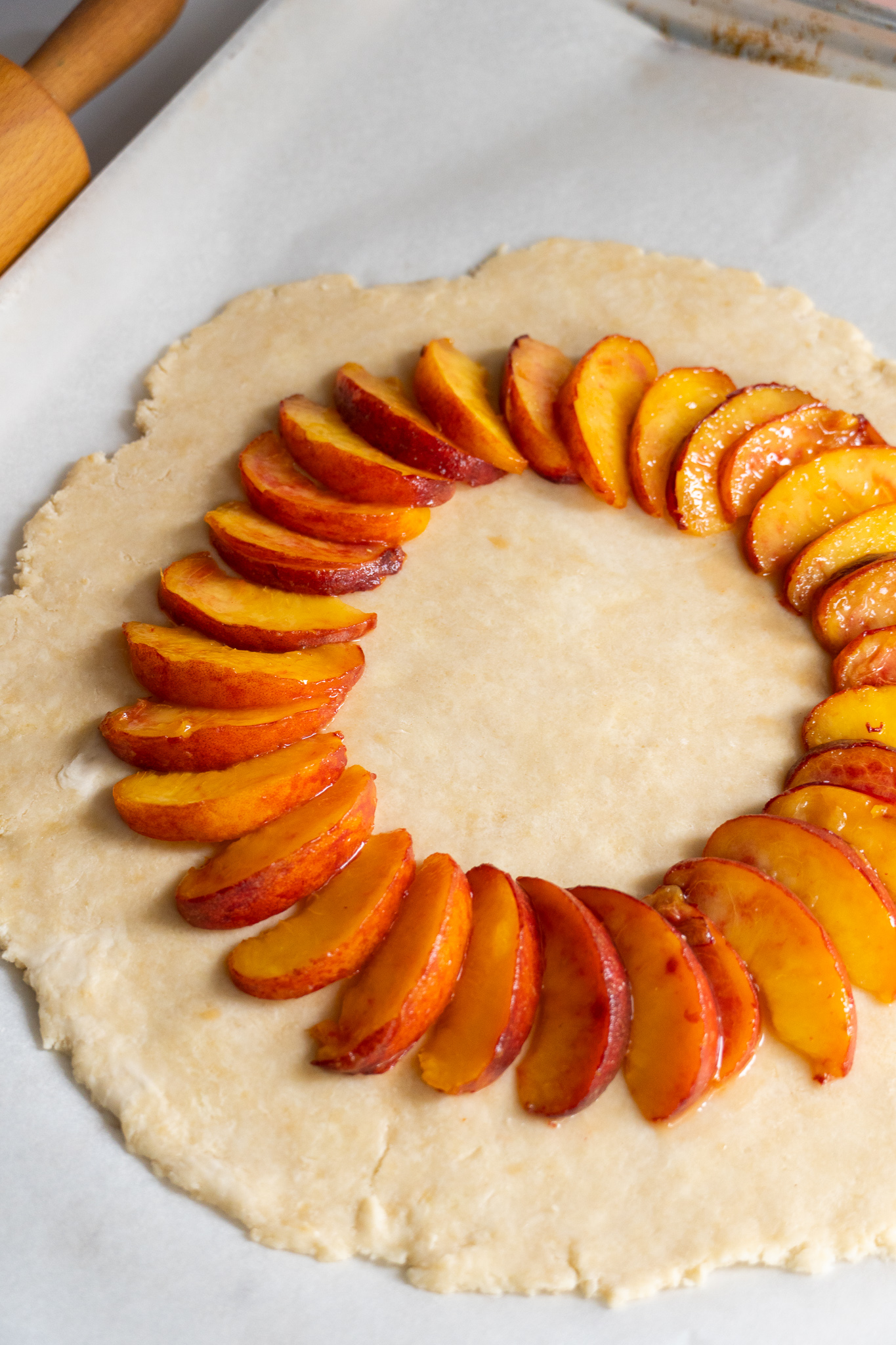 Peaches on Crust