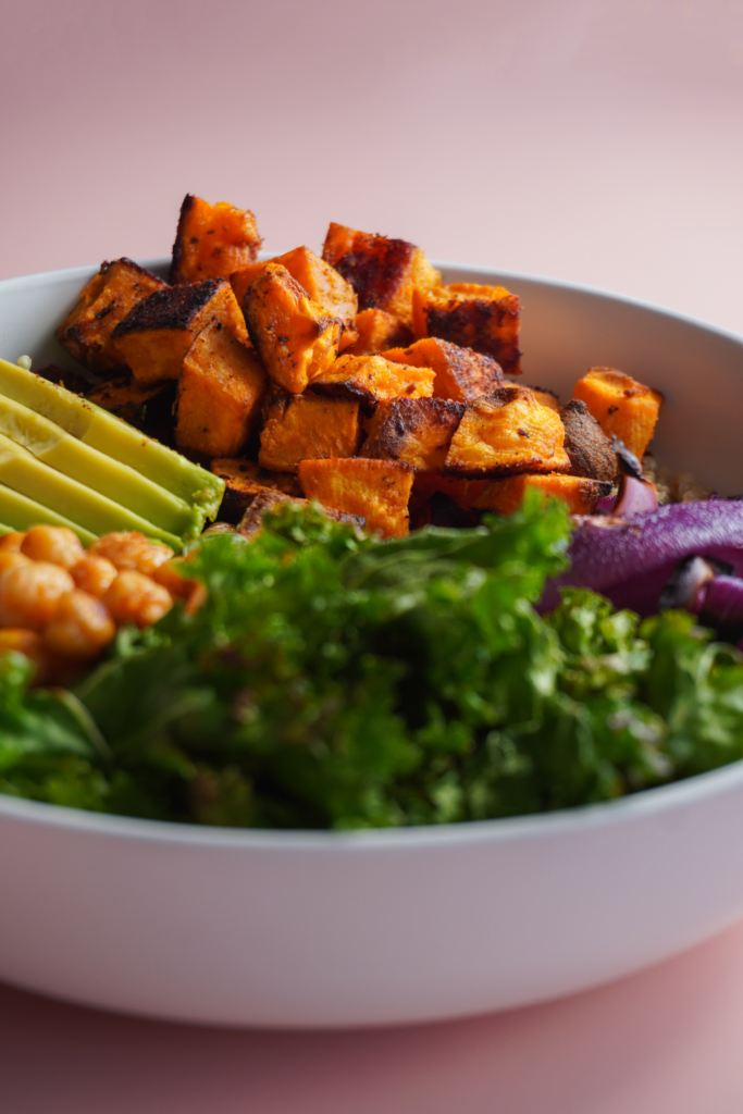 Roasted Sweet Potato Quinoa Bowl