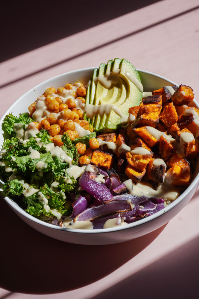 Roasted Sweet Potato Quinoa Bowl
