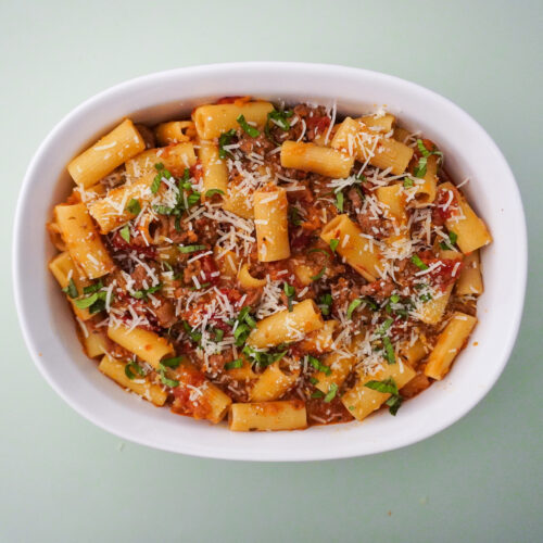 Spicy Sausage Rigatoni