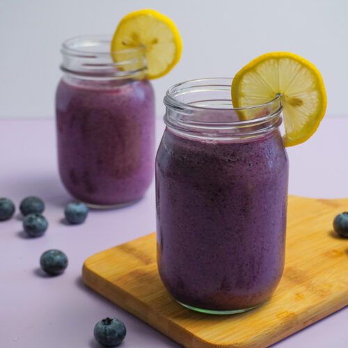 Blueberry Avocado Lemon Smoothie