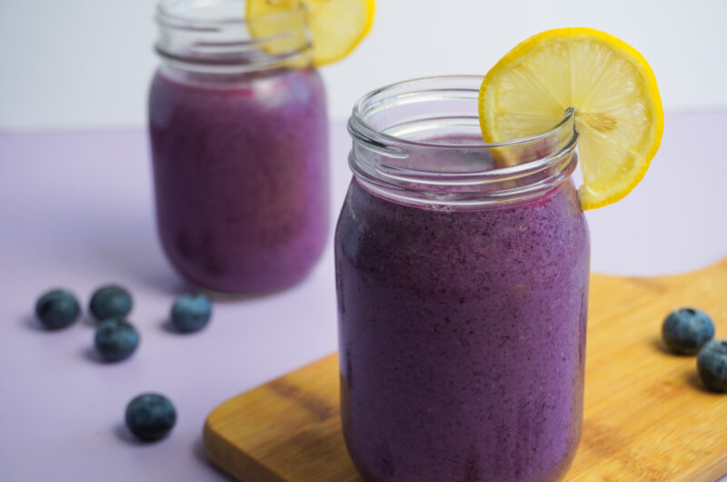 Blueberry Avocado Lemon Smoothie