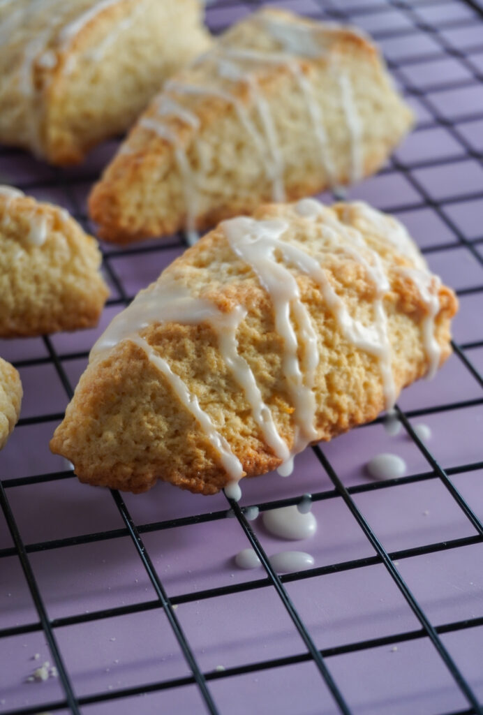 Lemon Scones WIth Glaze