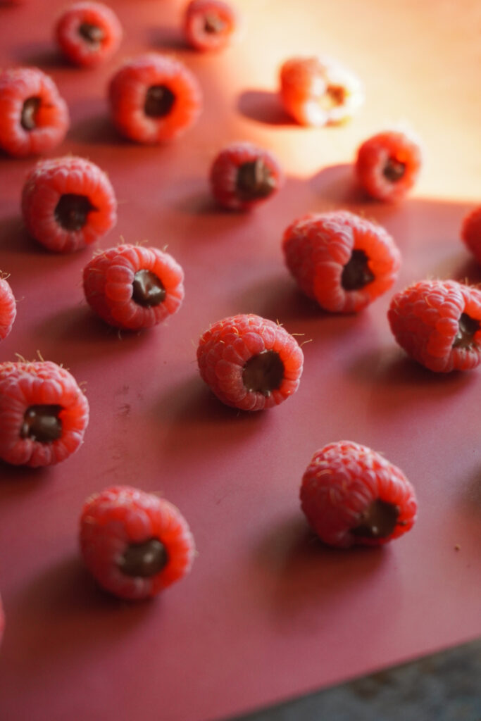 Chocolate Filled Raspberries
