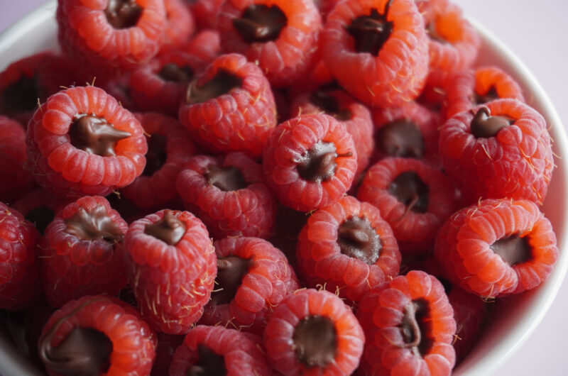 Chocolate Filled Raspberries