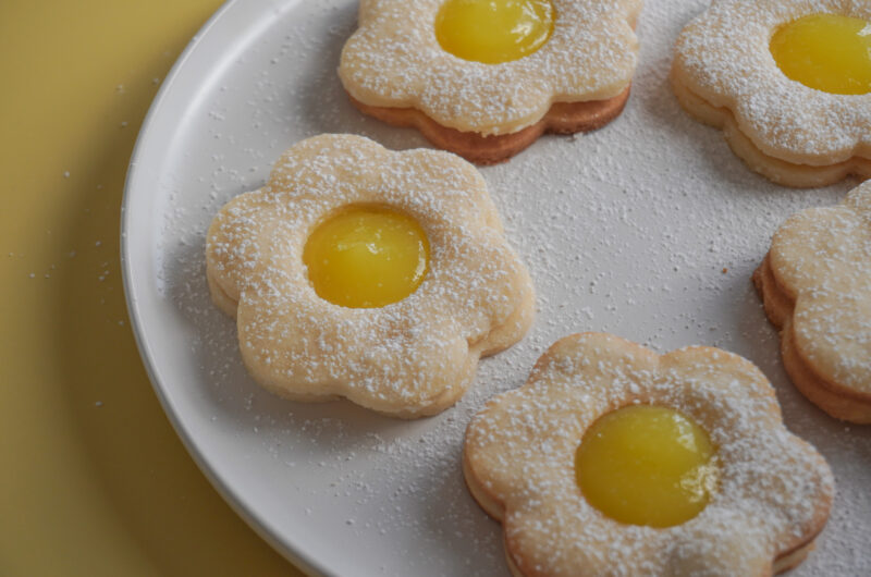 Lemon Filled Shortbread Cookies