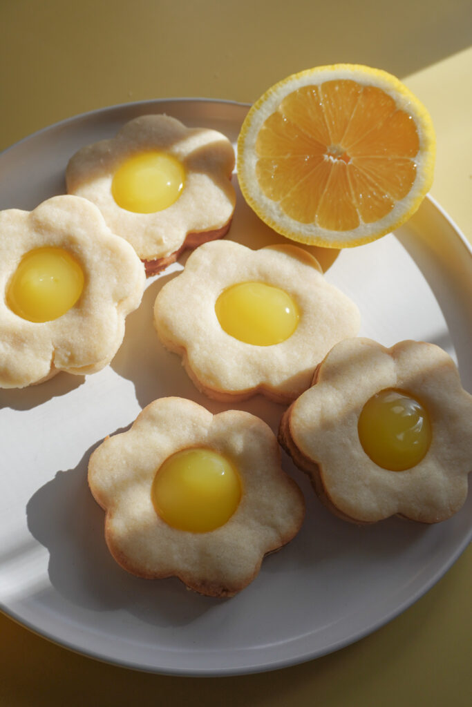 Lemon Filled Shortbread Cookies